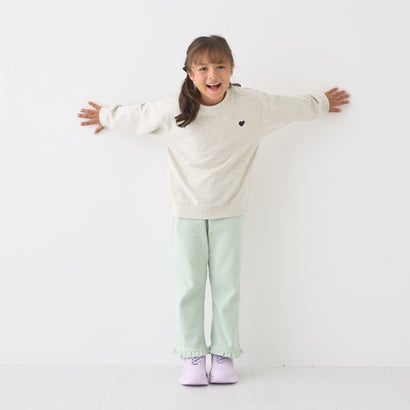 【ともパン】【裏起毛】裾フリルパンツ （モカ）｜詳細画像