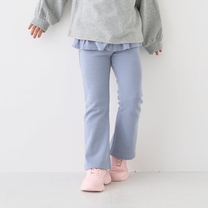 【ともパン】【裏起毛】フリル付きフレアパンツ （ECRU(キナリ)）｜詳細画像
