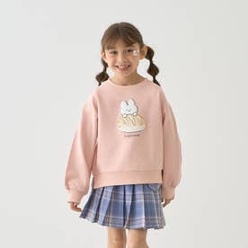 【ぷっくりシール付き】ぷっくりプリントスウェット （ピンク）