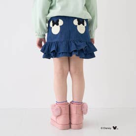 【ディズニー】【安心/インパン付き】ミニーマウス/アップリケティアードスカート （ブルー）