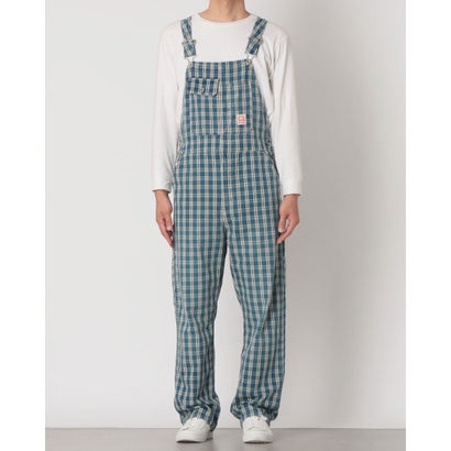WORKWEAR LOOSEオーバーオール チェック （Blues）｜詳細画像