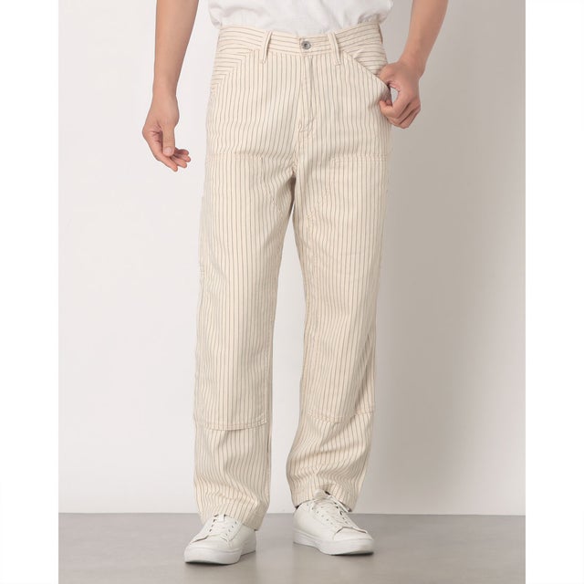 WORKWEAR 568(TM) ルーズストレート ダブルニー カーペンターパンツ ホワイト （Neutrals）