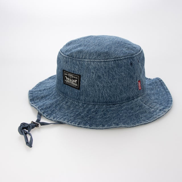ドローストリング バケットハット （Medium Indigo - Flat Finish）