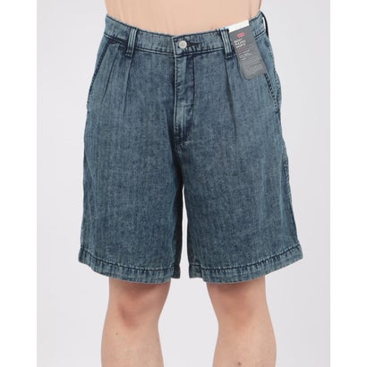バギープリーツショーツ ミディアムインディゴ （Medium Indigo - Worn In）｜詳細画像