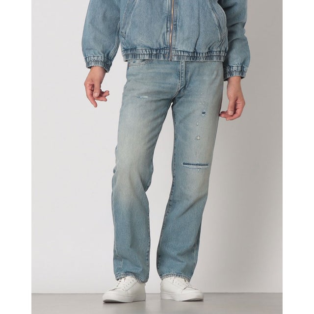555(TM) リラックスストレート ジーンズ ライトインディゴ （Light Indigo - Worn In）