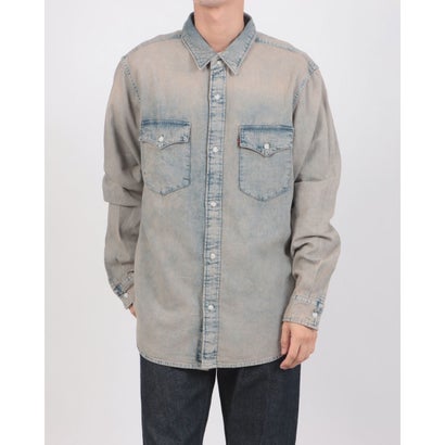 リラックスフィット ウエスタンシャツ （Medium Indigo - Worn In）｜詳細画像