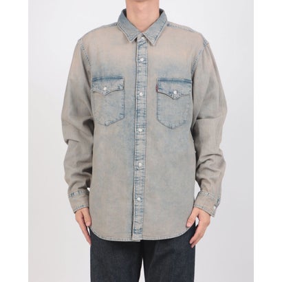 リラックスフィット ウエスタンシャツ （Medium Indigo - Worn In）｜詳細画像