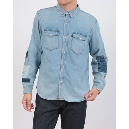 501(R) DAY SPECIAL COLLECTION リラックスフィット ウエスタンシャツ （Light Indigo - Flat Finish）｜詳細画像
