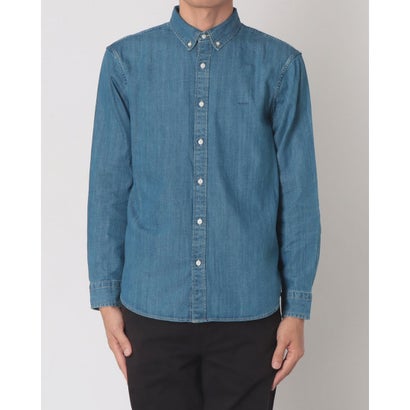 オーセンティック ボタンダウンシャツ ミディアムインディゴ （Medium Indigo - Flat Finish）｜詳細画像