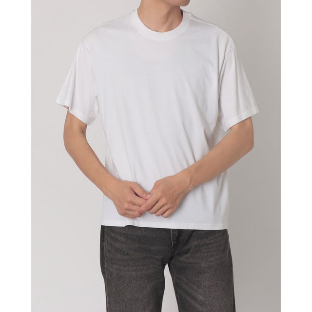 ボックスシルエット クロップド Tシャツ （Whites）