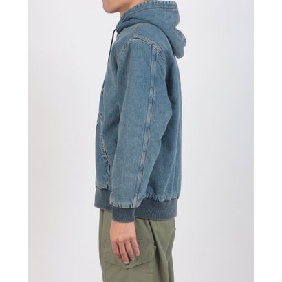 WORKWEAR POTRERO デニム フーディー ミディアムインディゴ GET INVOLVED （Medium Indigo - Worn In）｜詳細画像