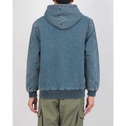 WORKWEAR POTRERO デニム フーディー ミディアムインディゴ GET INVOLVED （Medium Indigo - Worn In）｜詳細画像