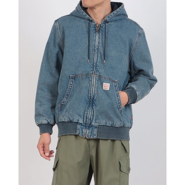 WORKWEAR POTRERO デニム フーディー ミディアムインディゴ GET INVOLVED （Medium Indigo - Worn In）