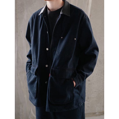 リーバイス LEVI'S PREMIUM BLACK LEATHER WORK DENIM JACKET （Blacks）｜詳細画像