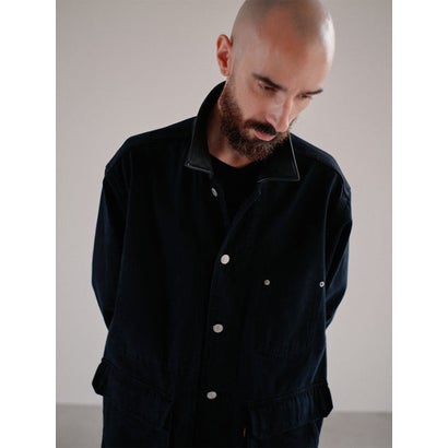 リーバイス LEVI'S PREMIUM BLACK LEATHER WORK DENIM JACKET （Blacks）｜詳細画像