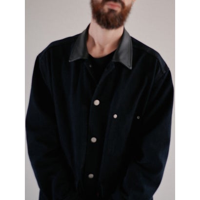 リーバイス LEVI'S PREMIUM BLACK LEATHER WORK DENIM JACKET （Blacks）｜詳細画像