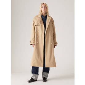 【IRIR】MW tokyo ベージュ トレンチコート ロング丈 リーバイス LEVI'S ロングトレンチコート ベージュ TRAVERTINE