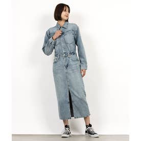 リーバイス LEVI'S ウエスタンデニムワンピース ミディアムインディゴ