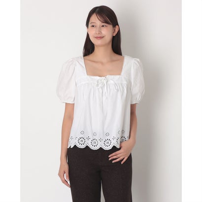 DARLING SS CUTWORK BLOUSE BRIGHT WHITE （Whites）｜詳細画像
