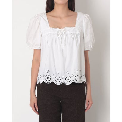 DARLING SS CUTWORK BLOUSE BRIGHT WHITE （Whites）｜詳細画像
