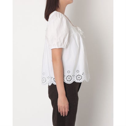 DARLING SS CUTWORK BLOUSE BRIGHT WHITE （Whites）｜詳細画像