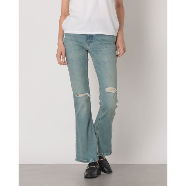 LOW SLIM BOOT ライトインディゴ （Light Indigo - Worn In）