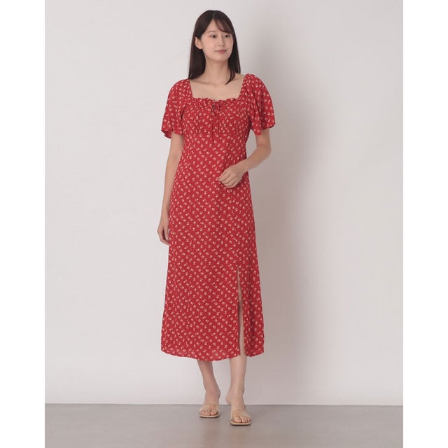 アマラ コラム ミディドレス （Reds）