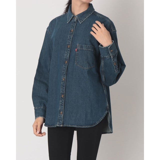 ハーリー ボーイフレンドシャツ （Medium Indigo - Flat Finish）