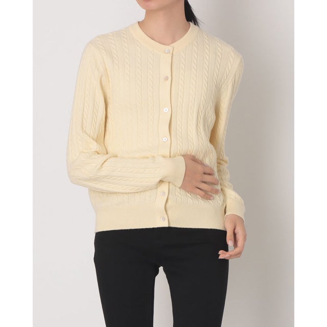 スーパーソフト クルーネックカーディガン （Neutrals）