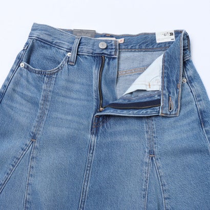 リーバイス LEVI'S テンセル ゴデットフレアスカート ミディアムインディゴ （Medium Indigo - Worn In）｜詳細画像