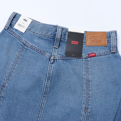 リーバイス LEVI'S テンセル ゴデットフレアスカート ミディアムインディゴ （Medium Indigo - Worn In）｜詳細画像