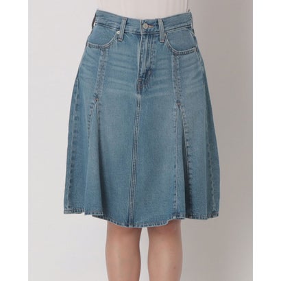 リーバイス LEVI'S テンセル ゴデットフレアスカート ミディアムインディゴ （Medium Indigo - Worn In）｜詳細画像