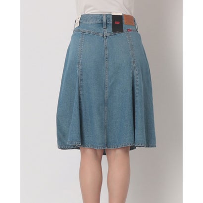 リーバイス LEVI'S テンセル ゴデットフレアスカート ミディアムインディゴ （Medium Indigo - Worn In）｜詳細画像