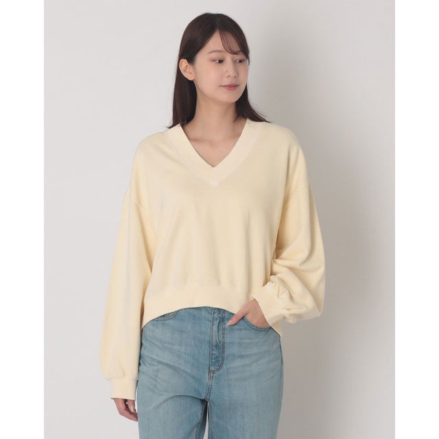 ヴィンテージ Vネック スウェットシャツ （Neutrals）
