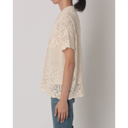 スザンナ フローラル クロシェ シャツ （Neutrals）｜詳細画像