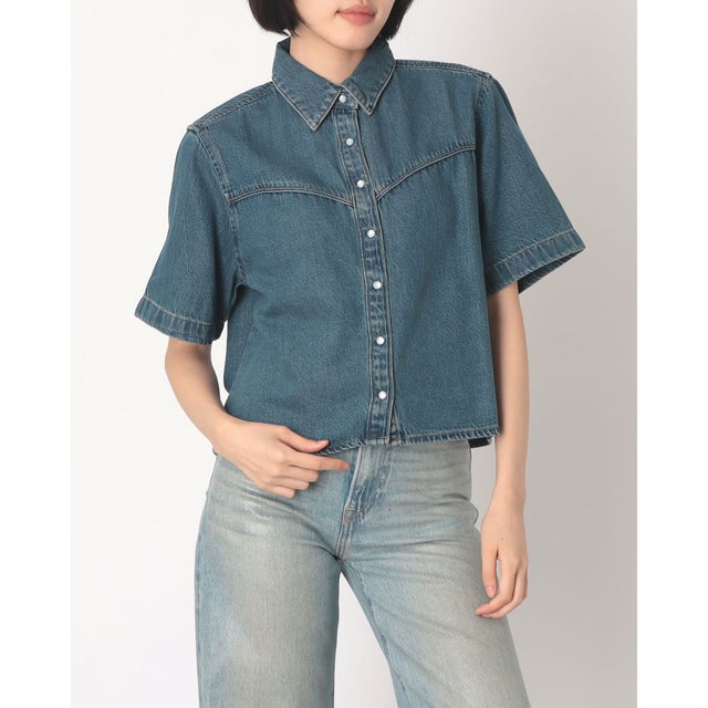 ローガン ショートスリーブ デニムシャツ （Dark Indigo - Worn In）