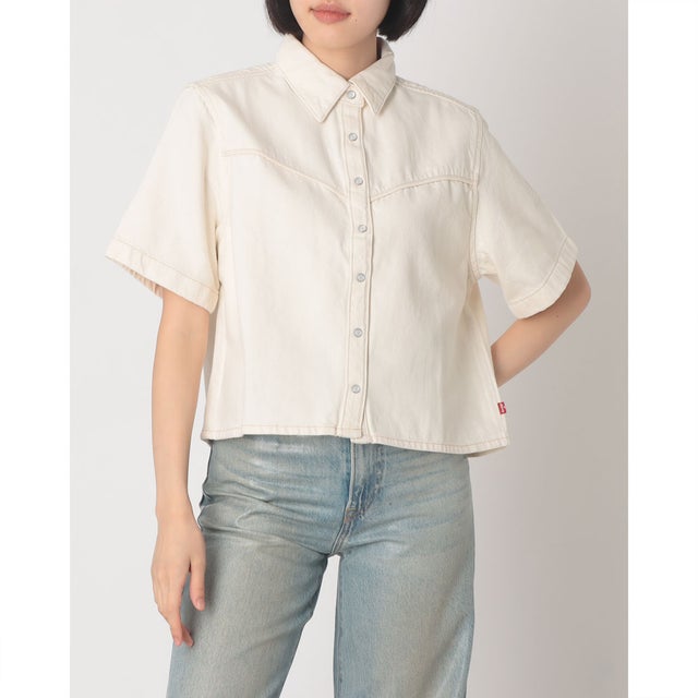 ローガン ショートスリーブ デニムシャツ （Whites）