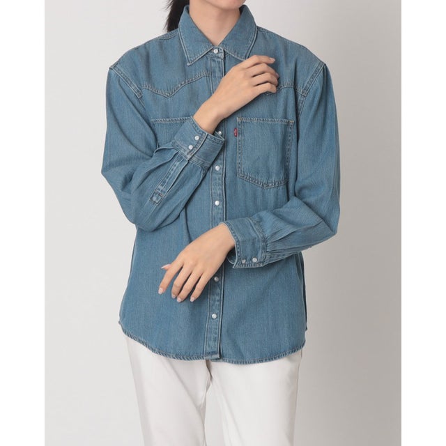 TEODORA ウエスタンシャツ （Medium Indigo - Worn In）