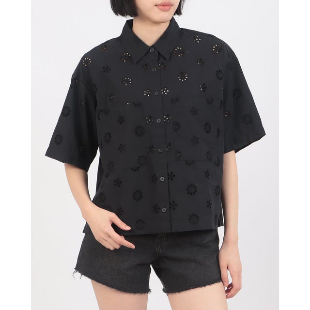 ノベルティ ハーリー ショートスリーブ クロップドシャツ （Blacks）