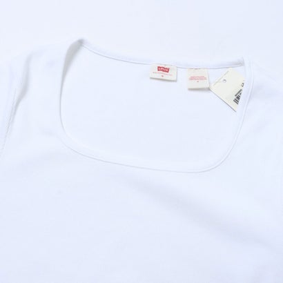 エッセンシャル スクエアネック ロングスリーブ Tシャツ （Whites）｜詳細画像