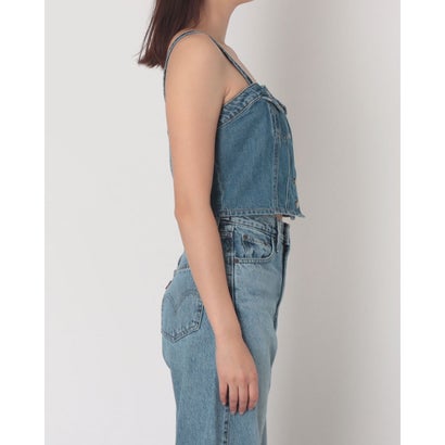 デニムチューブトップ （Medium Indigo - Worn In）｜詳細画像