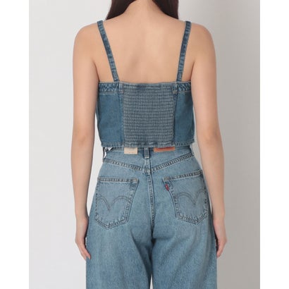 デニムチューブトップ （Medium Indigo - Worn In）｜詳細画像