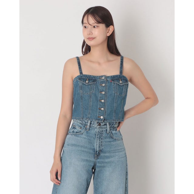 デニムチューブトップ （Medium Indigo - Worn In）