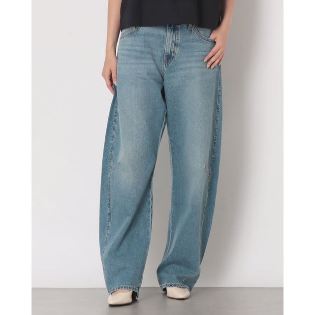 BAGGY DAD バレルジーンズ （Medium Indigo - Worn In）