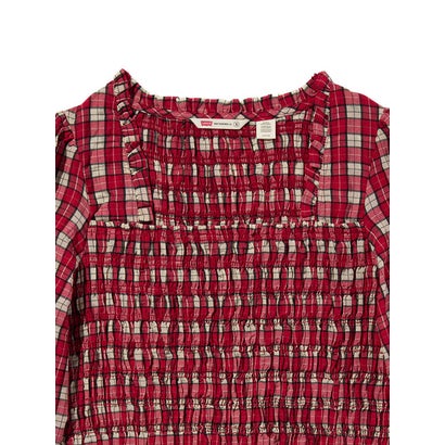 リーバイス LEVI'S ヘザー ギャザー 長袖ブラウス （Reds）｜詳細画像