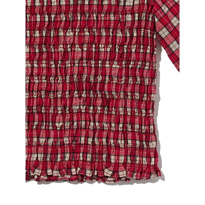 リーバイス LEVI'S ヘザー ギャザー 長袖ブラウス （Reds）｜詳細画像