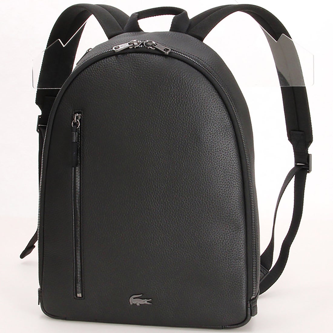 ラコステ LACOSTE SOFT MATEフルグレインレザーデイパック （ブラック 