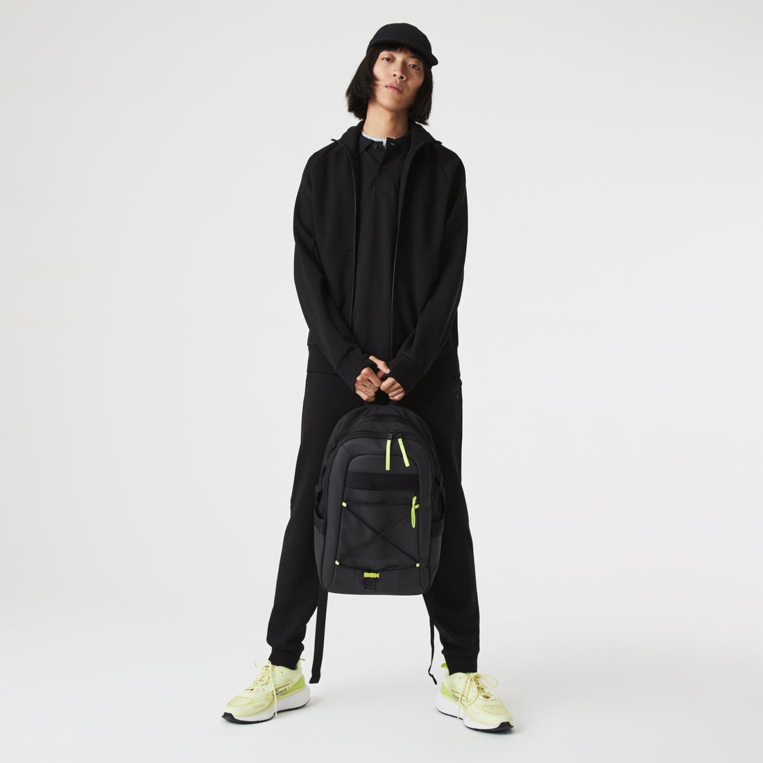 ラコステ LACOSTE アウトドア クロック 撥水バックパック （ブラック 