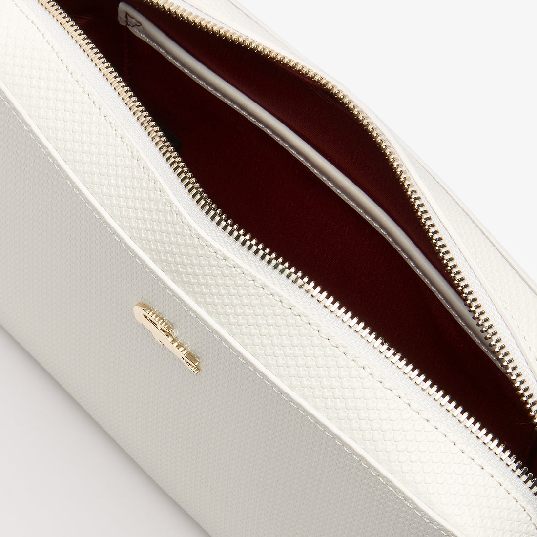 ラコステ LACOSTE CHANTACO エンボスイタリアンレザースクエア 