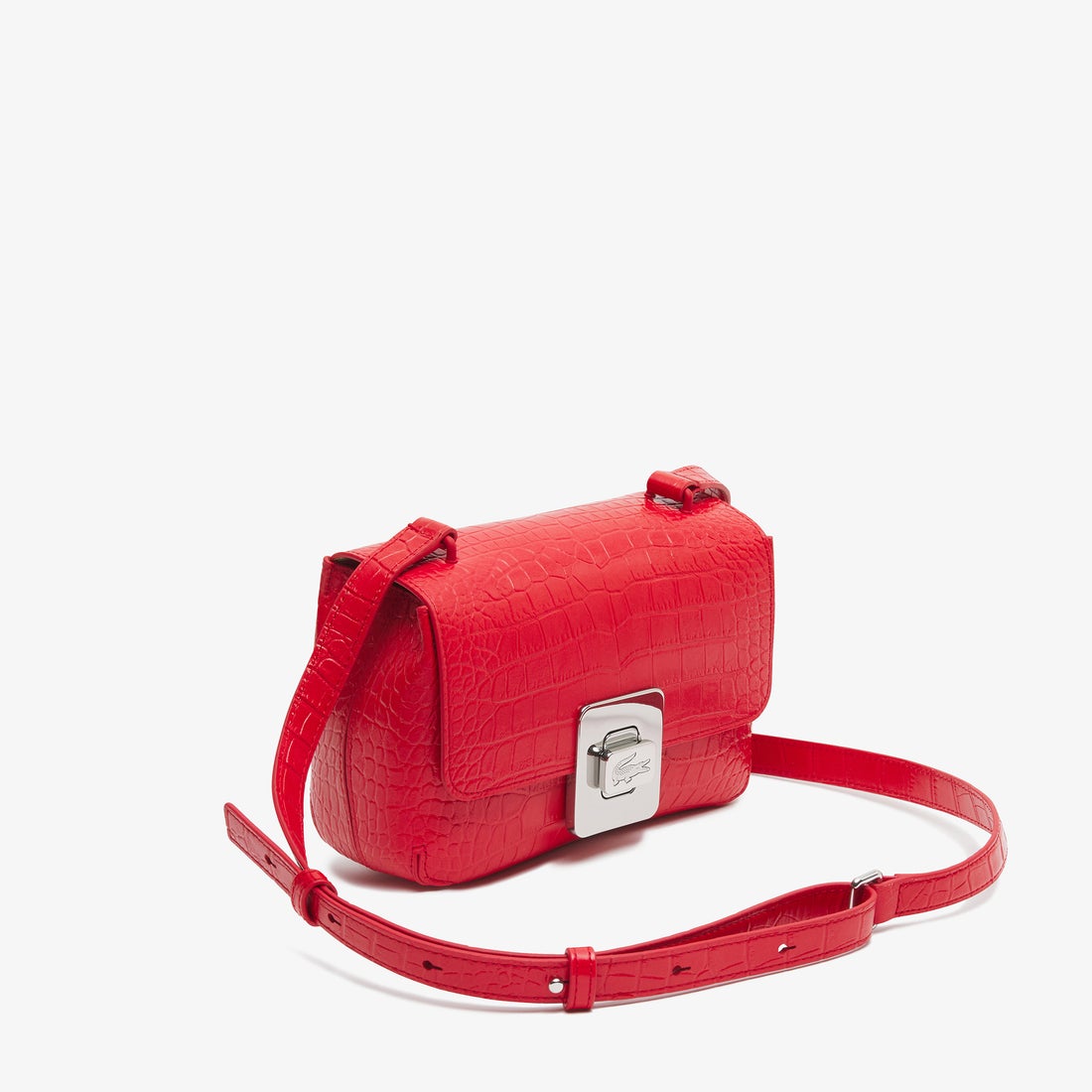 ラコステ LACOSTE アメリア エンボスレザーショルダーバッグ 